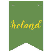 アイルランドのシャムロック、グリーンクローバー、2グリーンシャムロック バンティングフラッグ (第1の旗)