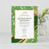 アイルランドのシャムロック ゴールデンウェディングアニバーサリー 招待状 (スタンド正面)