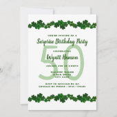 アイルランドのシャムロック・マーチ誕生日パーティー 招待状 (正面)