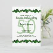 アイルランドのシャムロック・マーチ誕生日パーティー 招待状 (スタンド正面)