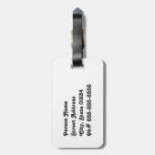 アイルランドのシャムロック ラゲッジタグ (裏面縦)