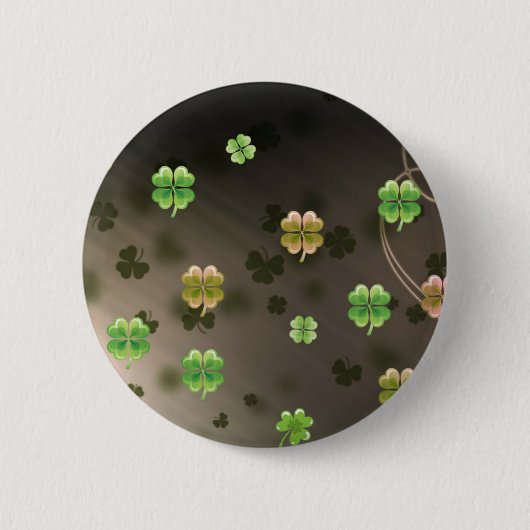 アイルランドのシャムロック 缶バッジ (正面)