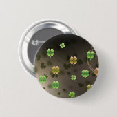 アイルランドのシャムロック 缶バッジ (正面&裏面)