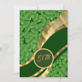 アイルランドのシャムロック 50周年結婚記念日 招待状 (裏面)