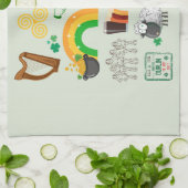 アイルランドのシンボル キッチンタオル (折り畳み)