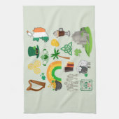 アイルランドのシンボル キッチンタオル (縦)