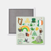 アイルランドのシンボル マグネット (正面/裏面)