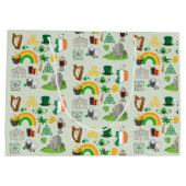 アイルランドのシンボル ラージペーパーバッグ (裏面)