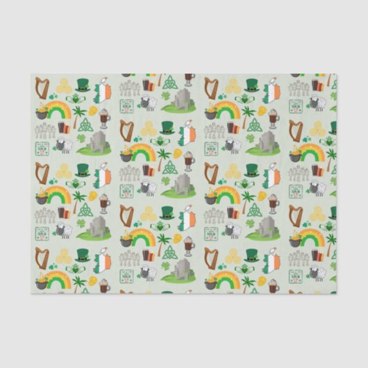 アイルランドのシンボル 薄葉紙 (正面)