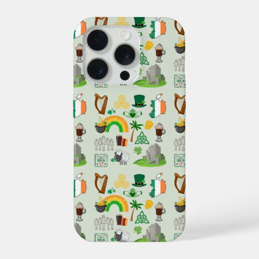 アイルランドのシンボル iPhoneケース (裏面)
