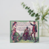 アイルランドのジプシーが緑のジグを着る ポストカード (スタンド正面)