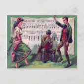 アイルランドのジプシーが緑のジグを着る ポストカード (正面)
