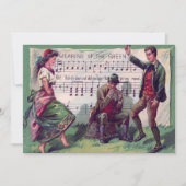 アイルランドのジプシーが緑のジグを着る 招待状 (正面)