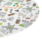 アイルランドのスケッチの落書きパターン カッティングボード (角)