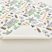 アイルランドのスケッチの落書きパターン シェルパブランケット (3/4)