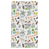 アイルランドのスケッチの落書きパターン スモールペーパーバッグ (正面)