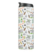 アイルランドのスケッチの落書きパターン タンブラー (回転右)