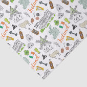 アイルランドのスケッチの落書きパターン 薄葉紙 (詳細)