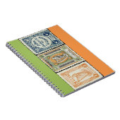 アイルランドのスタンプの螺線形ノート ノートブック (右側)