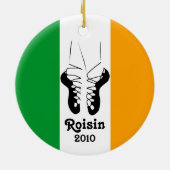 アイルランドのステップ踊りのオーナメント セラミックオーナメント (裏面)