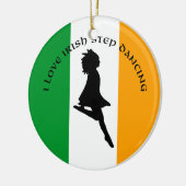 アイルランドのステップ踊りのオーナメント セラミックオーナメント (左)