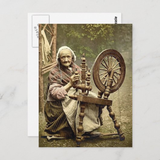 アイルランドのスピナーと回転ホイール。イレル・ゴールウェイ ポストカード (正面/裏面)