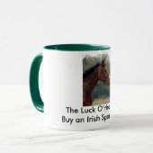 アイルランドのスポーツの馬: 運Oアイルランドのマグ マグカップ (正面左)