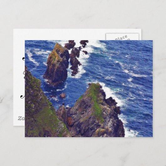 アイルランドのスリーブリーグの崖で3 ポストカード (正面/裏面)