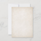 アイルランドのセントパトリックのウェディング 出欠カード (裏面)