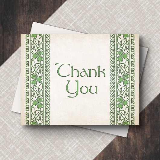 アイルランドのセントパトリックの結婚式 サンキューカード
