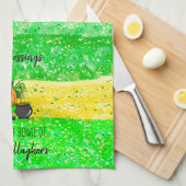 アイルランドのセントパトリックデー レプラコーンマグノーム 季節限定 キッチンタオル (四つ折り)