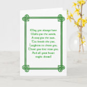 アイルランドのセント・パトリックの日カードとケルトデザイン カード (黄色い花)