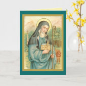 アイルランドのセント・ブリジッド(M 014) カード (黄色い花)