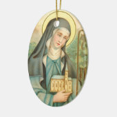 アイルランドのセント・ブリジッド(M 014) セラミックオーナメント (左)