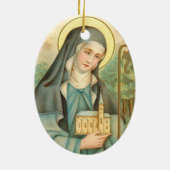 アイルランドのセント・ブリジッド(M 014) セラミックオーナメント (裏面)