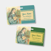 アイルランドのセント・ブリジッド(M 014) バッジ (表裏)