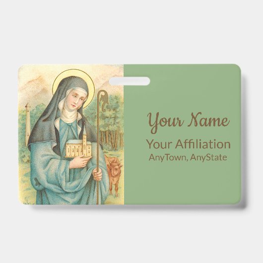 アイルランドのセント・ブリジッド(M 014) バッジ (正面)