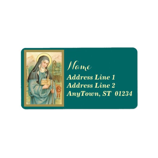 アイルランドのセント・ブリジッド(M 014) ラベル (正面)