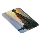 アイルランドのダブリンのリフィー川に沿った日の出 マグネット (右側)