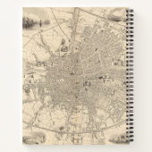 アイルランドのダブリンの地図 ノートブック (裏面)