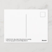 アイルランドのダブリン市モリー・マローン彫刻 ポストカード (裏面)