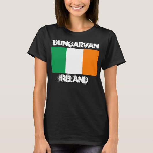 アイルランドのダンガーヴァン - アイルランド国旗 Tシャツ (正面)