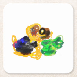 アイルランドのテリアが大好き スクエアペーパーコースター