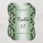 アイルランドのテーブル番号カード 招待状 (正面/裏面)