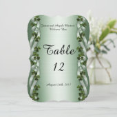 アイルランドのテーブル番号カード 招待状 (スタンド正面)