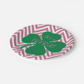 アイルランドのテーマ"女の子"のベビーシャワーの紙皿 ペーパープレート (アングル)