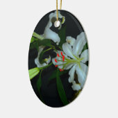アイルランドのデザイン – ブラスとフラワーコレクション セラミックオーナメント (左)