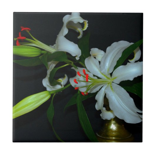 アイルランドのデザイン – ブラスとフラワーコレクション タイル (正面)