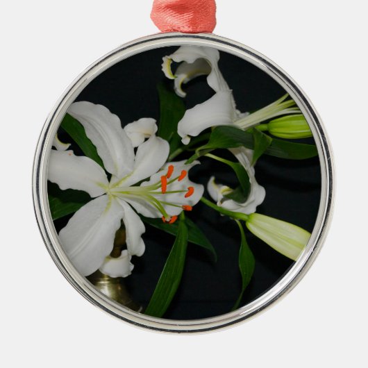 アイルランドのデザイン – ブラスとフラワーコレクション メタルオーナメント (正面)