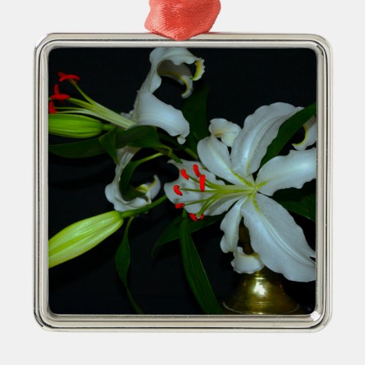 アイルランドのデザイン – ブラスとフラワーコレクション メタルオーナメント (正面)